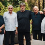 a stáb egy része bobannal és zeljko obradovits csal, belgrádban